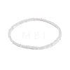Natural Gemstone Cube Beaded Stretch Bracelet for Women BJEW-JB08975-5