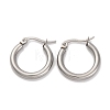 Non-Tarnish Ring 304 Stainless Steel Hoop Earrings for Women Men EJEW-B049-01A-P-1