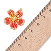 Glass Seed Beaded Pendants PALLOY-MZ01284-02-4