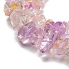 Transparent Crackle Glass Beads Strands GLAA-U004-01H-3