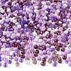 100G Opaque & Transparent Inside Colours 6/0 Glass Seed Beads SEED-TA0001-12C-9