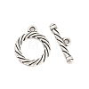 Alloy Toggle Clasps FIND-D041-09AS-01-1