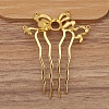 Alloy Hair Comb Findings PW-WGEAC7C-05-1