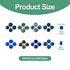 Craftdady 240Pcs 8 Colors Dyed Natural Sesame Jasper/Kiwi Jasper Rondelle Beads G-CD0001-11-17