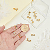 12Pcs Brass Micro Pave Cubic Zirconia Charms KK-GA0002-53-3
