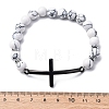 Round Synthetic Hematite Bead Stretch Bracelets BJEW-F493-05EB-01-5