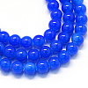 Baking Painted Imitation Jade Glass Round Bead Strands DGLA-Q021-4mm-33-1