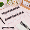 Plastic Loose Leaf Book Binder Hinged Rings AJEW-GF0015-32B-4