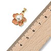 Brass Enamel Pendants PALLOY-JF05280-4