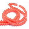 Baking Painted Imitation Jade Glass Round Bead Strands DGLA-Q021-10mm-31-3