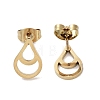 Vacuum Plating 304 Stainless Steel Stud Earrings for Women EJEW-A048-36G-2