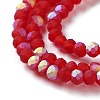Imitation Jade Glass Beads Strands EGLA-A034-T2mm-MB07-4