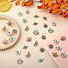 36Pcs 9 Style Alloy Enamel Pendants sgENAM-SZ0002-78-4