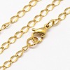 Trendy Men's 304 Stainless Steel Twisted Chain Necklaces NJEW-M069-A-01-1