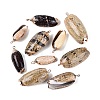 Electroplate Natural Spiral Shell Pendants SSHEL-Q100-53G-1