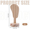 2Pcs Desktop Ear Shaped Wood Earrings Organizer Display Stands for Jewelry Display Rack ODIS-CA0001-32A-2