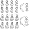 CREATCABIN 20Pcs 2 Style 925 Sterling Silver Bead Tips STER-CN0001-35-1