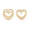 Brass Hoop Earring EJEW-Q385-05G-1