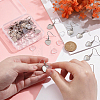 DIY 304 Stainless Steel Heart Dangle Earring Making Kits EJEW-UN0003-34-4