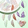 10Pcs UV Plating Iridescent Acrylic Pendants OACR-YW0004-27-2