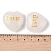 Natural Quartz Crystal Heart Engraving MBTI Figurines Statues for Home Office Desk Decorations G-K353-05E-3