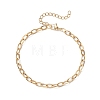 304 Stainless Steel Cable Chain Bracelets for Women BJEW-JB12687-2