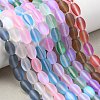 Dyed Synthetic Moonstone Beads Strands G-G458-B01-12x8mm-1