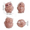 Crystal Owl Figurine Collectible JX545C-2