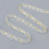 Milk Fiber Bowknot Embroidery Ribbon OCOR-WH0078-508D-1
