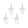 4Pcs 925 Sterling Silver Bowknot Charms STER-PH0003-40-6