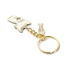 Alloy Enamel Cat Keychain KEYC-JKC01182-03-4