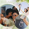 1Pc Alloy & Glass Mobile Straps MOBA-ME0001-01A-5