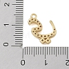 Rack Plating Brass Micro Pave Clear Cubic Zirconia Pendants KK-A224-03O-G-3