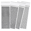 4 Sheets 4 Styles Acrylic Self Adhesive Stickers DIY-GF0014-71D-1