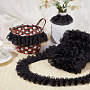 5M Double-Layer Pleated Polyester Chiffon Lace Trim OCOR-GF0006-69A-4