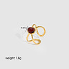 Oval Natural Carnelian Ring NY9370-1-1