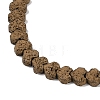 Electroplated Natural Lava Rock Beads Strands G-Q1009-G01-02H-3