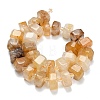 Natural Yellow Hematoid Quartz Beads Strands G-L642-H13-7x14mm-3
