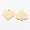 Ion Plating(IP) 304 Stainless Steel Charms STAS-K112-03G-1