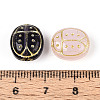 Ladybug Glass Beads GLAA-T025-49M-3