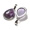 Natural Amethyst Pendants G-I358-B19-2