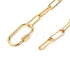 Brass Paperclip Chain Bracelets BJEW-JB05311-3