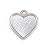304 Stainless Steel Pendant Cabochon Settings LS-STAS-L313-02P-1