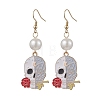 304 Stainless Steel Dangle Earrings EJEW-JE06112-1