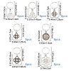 7 Bags 7 Styles Alloy Dreadlocks Beads OHAR-CP0001-08-2