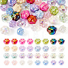  32Pcs 16 Colors UV Plating Rainbow Iridescent Acrylic Beads OACR-TA0001-43-2
