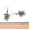 Glass Seed Beaded Dangle Earrings EJEW-MZ00704-4