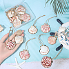 20Pcs Electroplate Sea Shell Pendant Decorations HJEW-BM00067-3