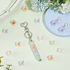 80Pcs Transparent Acrylic Beads OACR-SC0003-01-4