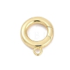 Brass Spring Gate Clasps KK-M311-25G-02-1